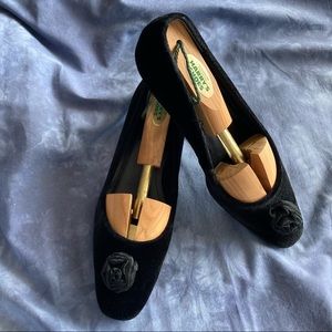 Black Velvet Evening Shoes